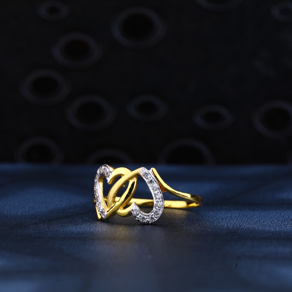 22ct Gold Exclusive Cz Stylish Ring LR142 - Image 3