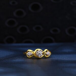 22ct Gold Cz Diamond Ring LR143