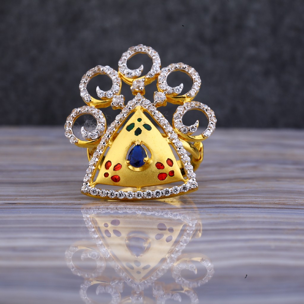 22kt Gold Exclusive Designer Ring LLR124