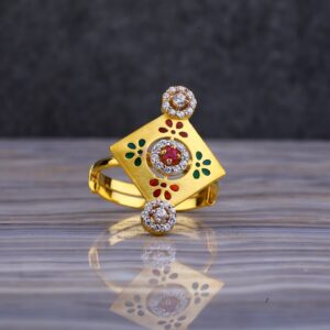 22kt Gold Designer Gold Ring LLR125