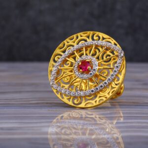 916 Gold Hallmark Cz Ring LLR137