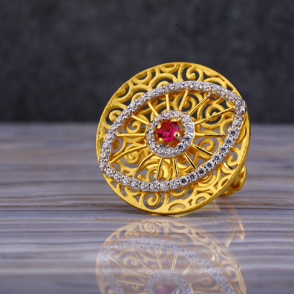 916 Gold Hallmark Cz Ring LLR137