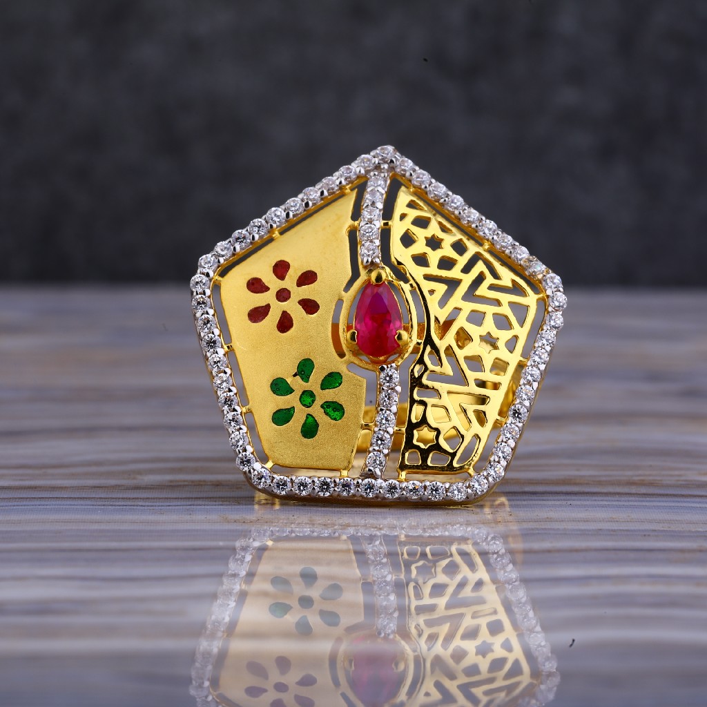 916 Gold Exclusive Cz Ring LLR139 - Image 5