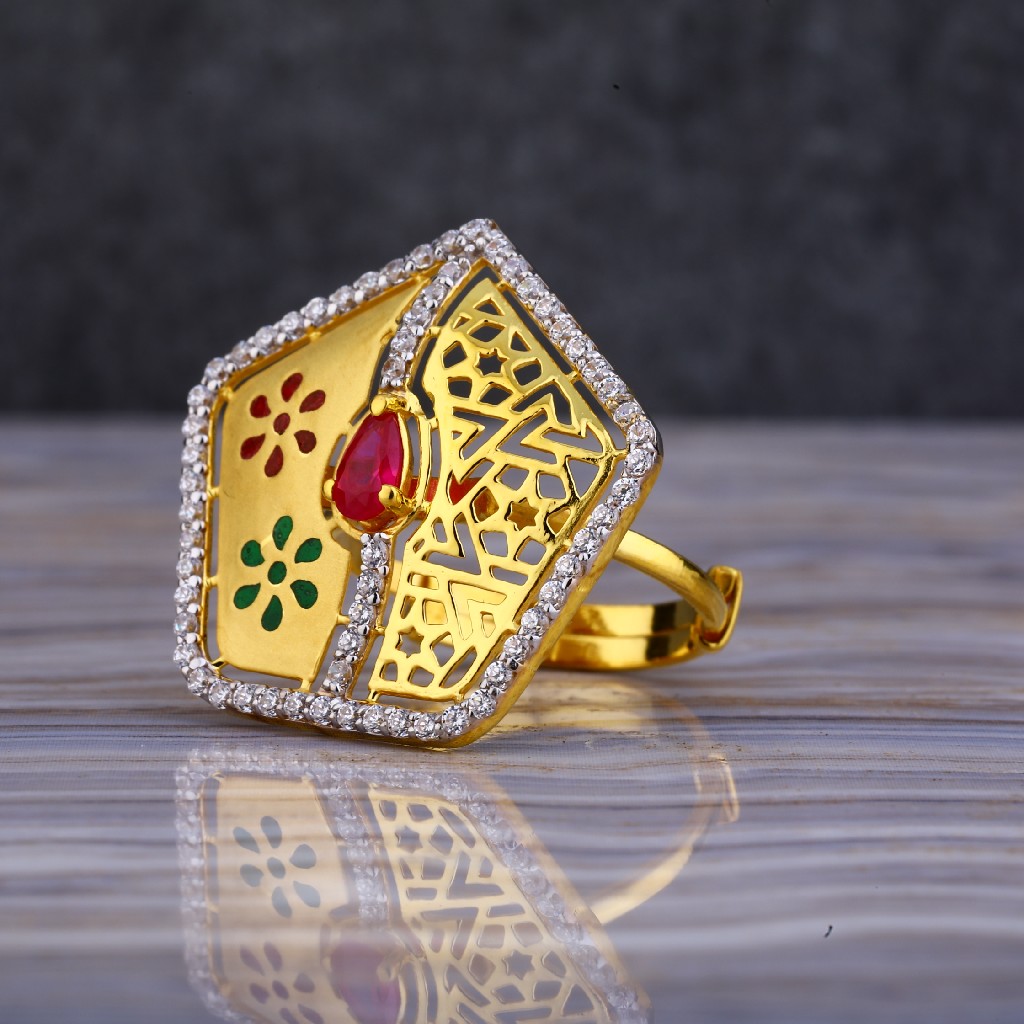 916 Gold Exclusive Cz Ring LLR139 - Image 3