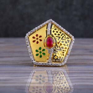 916 Gold Exclusive Cz Ring LLR139