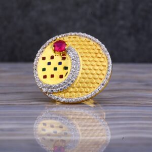 916 Gold Exclusive cz Hallmark Ring LLR141
