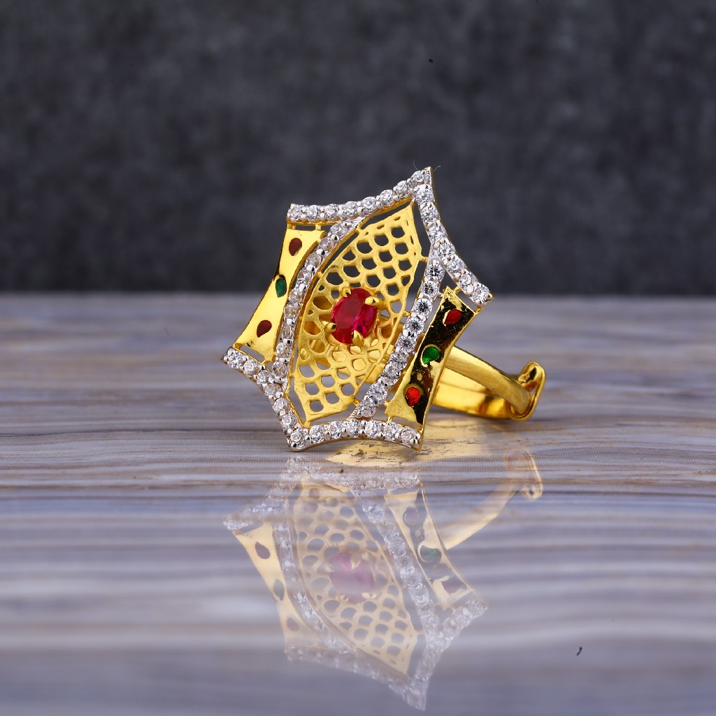 22kt Gold Cz Ring LLR143