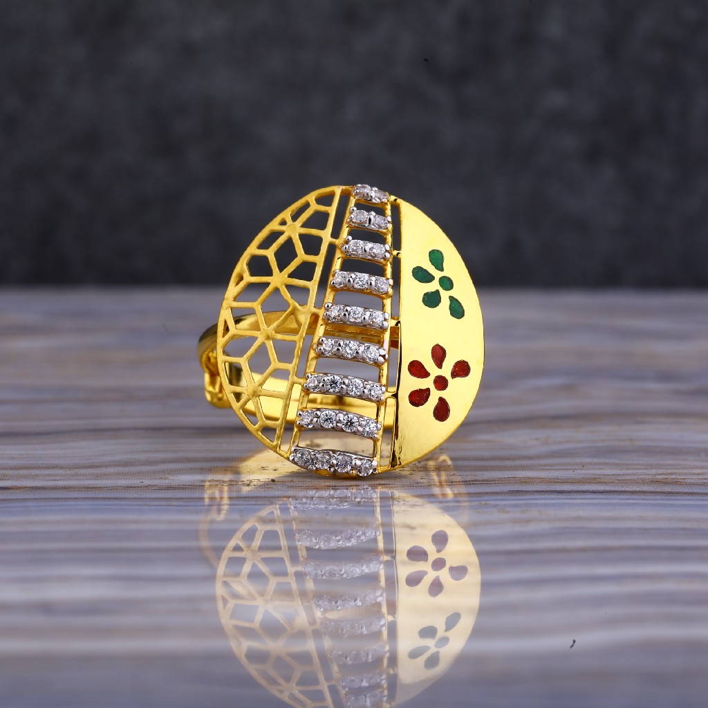 916 Gold Hallmark Designer Ring LLR151