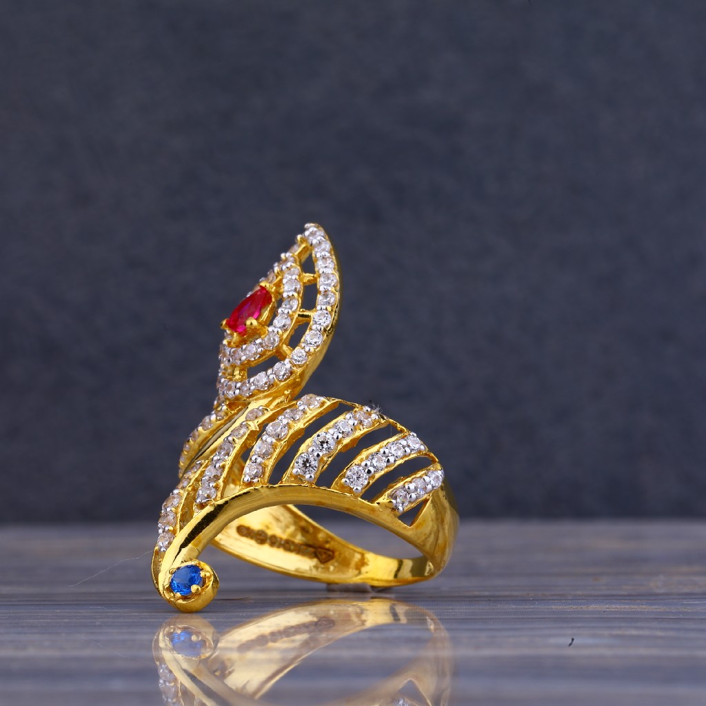 22kt Gold Exclusive Cz ring LLR90 - Image 4
