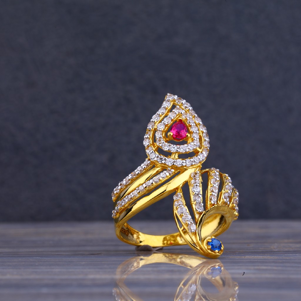 22kt Gold Exclusive Cz ring LLR90 - Image 3