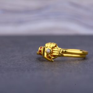 22kt Gold Cz Hallmark Ring LLR103