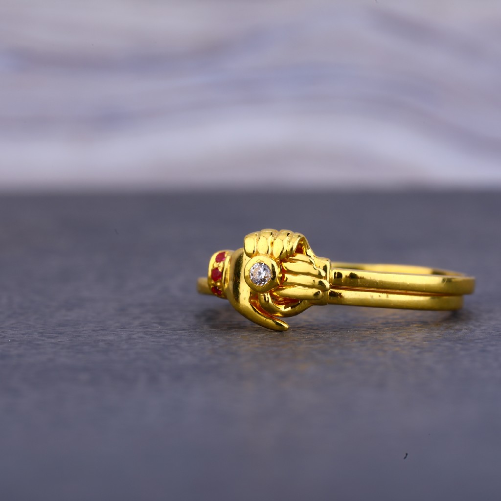 22kt Gold Cz Hallmark Ring LLR103