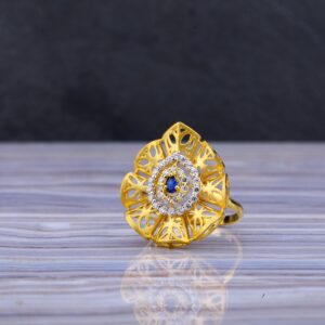 22kt Gold Cz Hallmark Ring LLR177