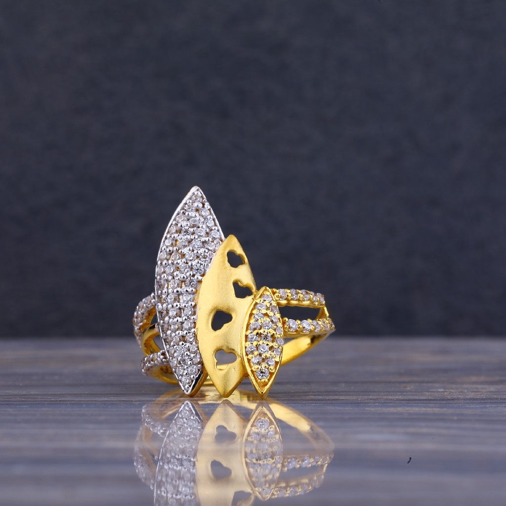 22kt Gold Cz Hallmark Ring LLR59