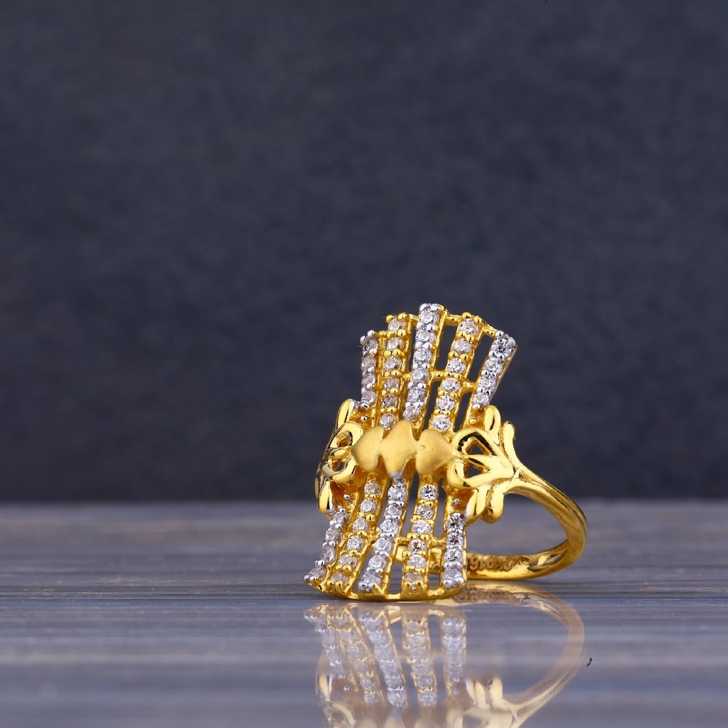 916 Gold Exclusive CZ Ring LLR61