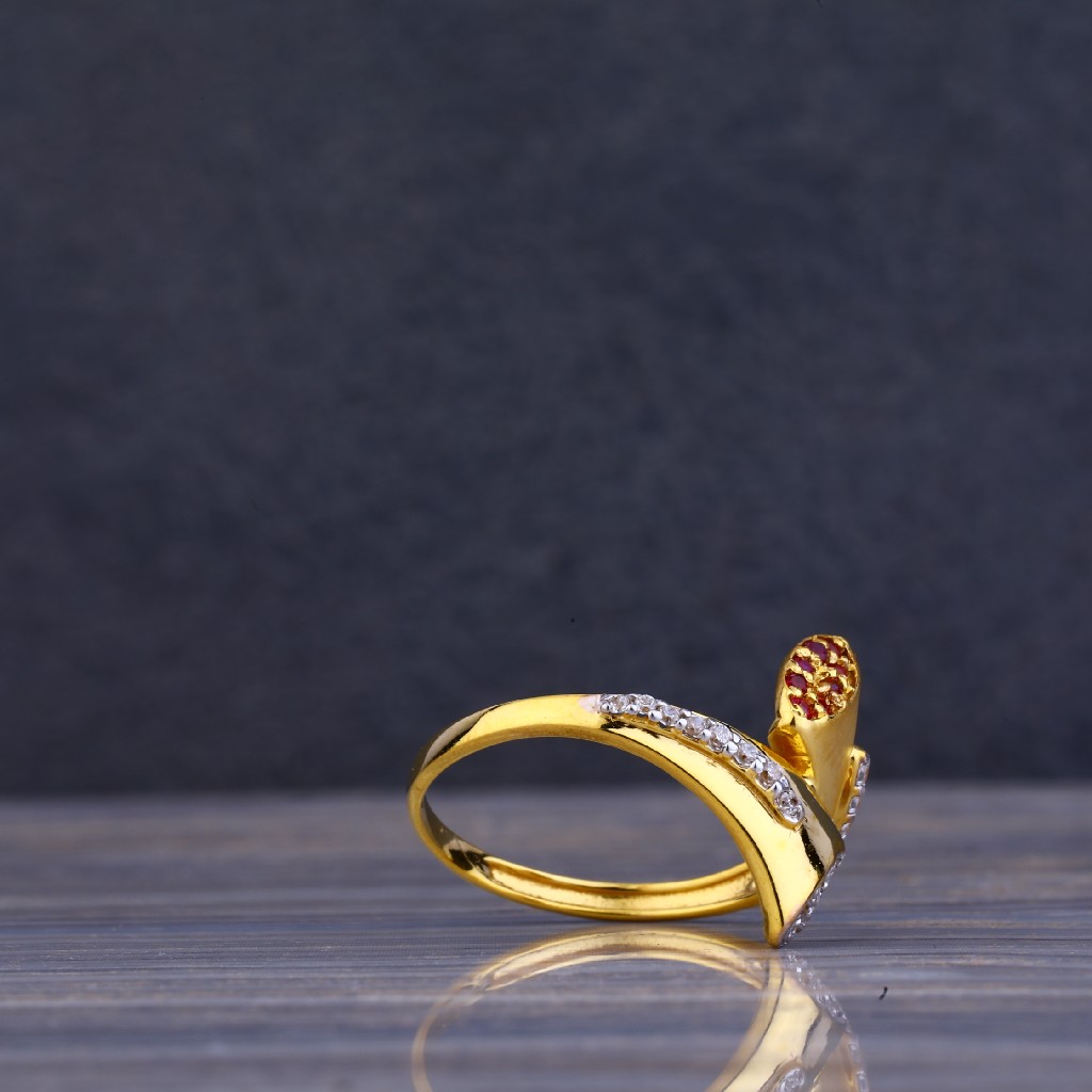 22kt gold Cz Diamond ring LLR76 - Image 3