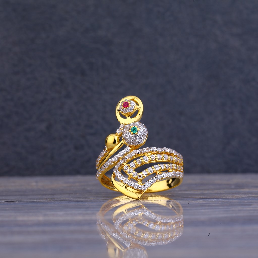 22kt Gold Cz Ring LLR81