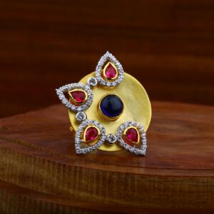 22ct Gold antique diamond Ring LAR40