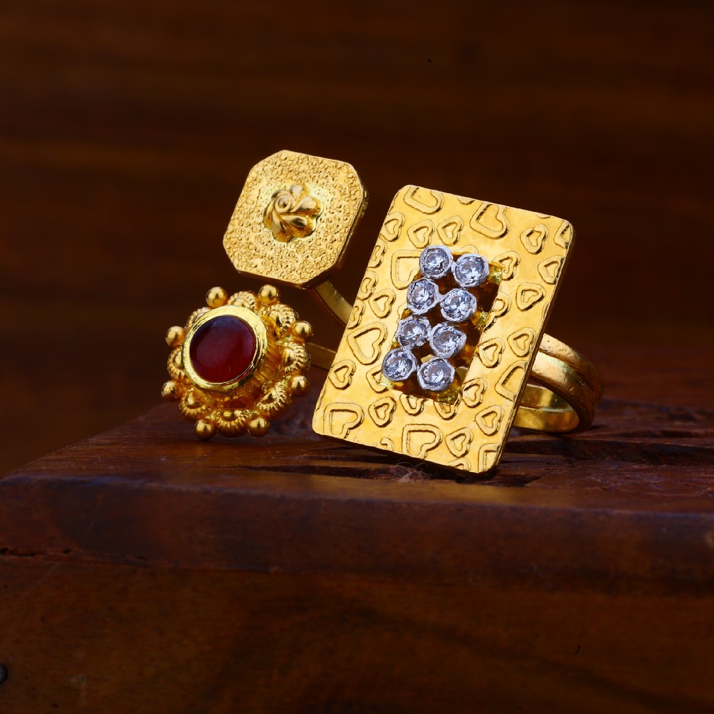 916 gold Antique Exclusive Ring LAR72 - Image 3