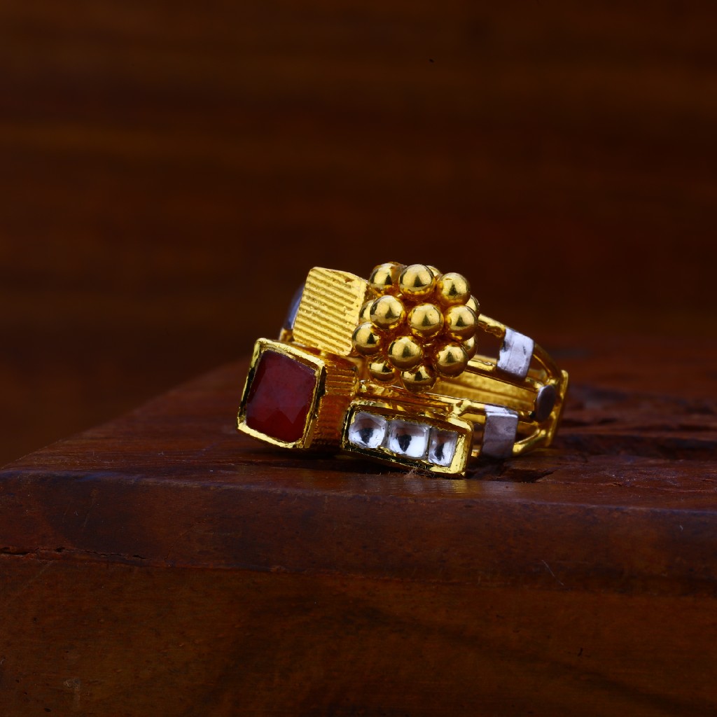 916 Gold Designer Antique Ring LAR51