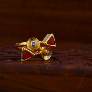 916 Gold Antique Ring For Ladies LAR54