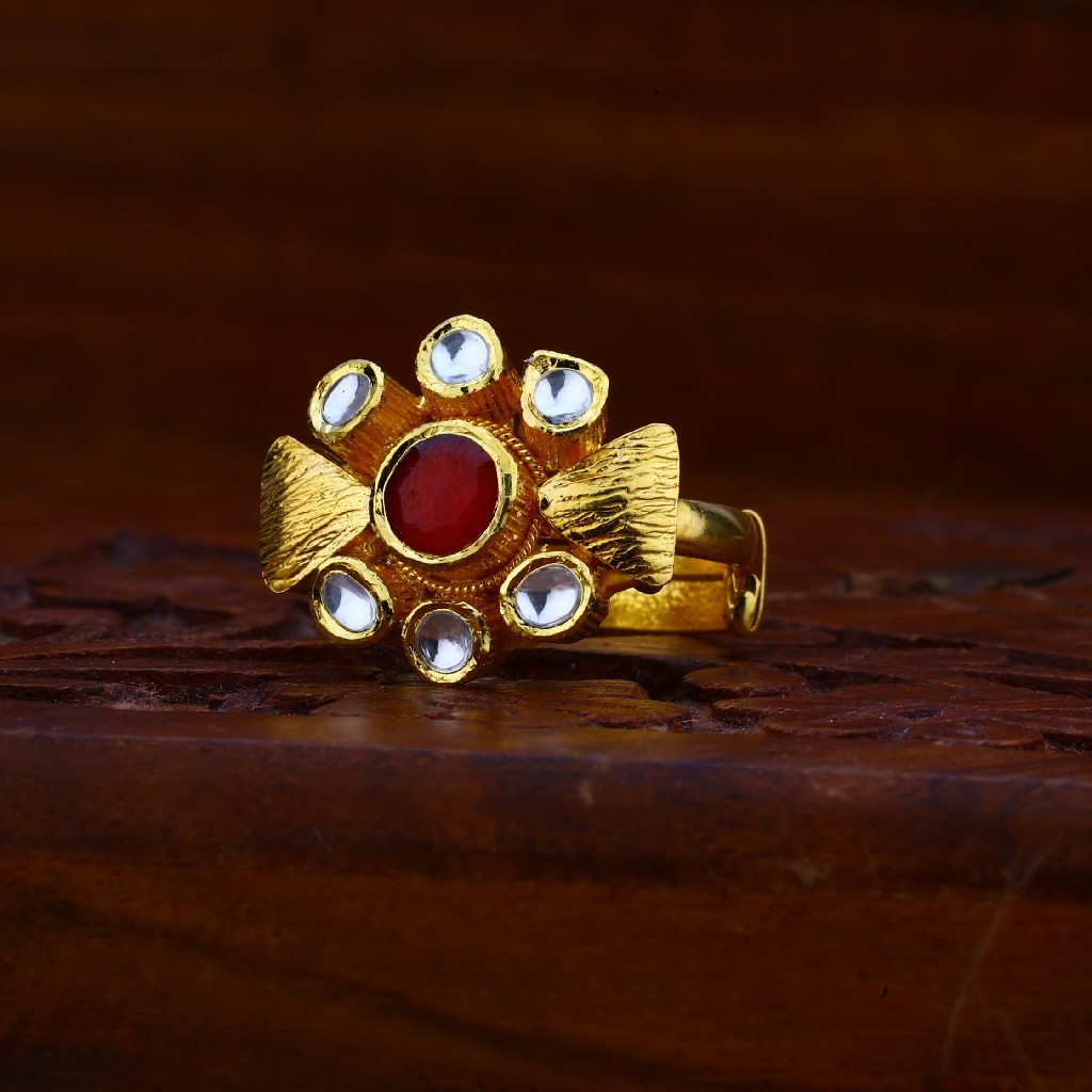 916 Gold cz Antique Ring LAR61