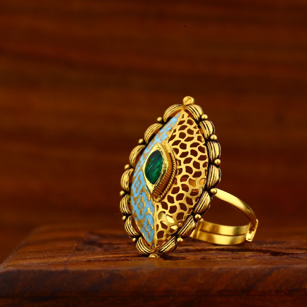 22kt Gold Antique Ring LAR73 - Image 3