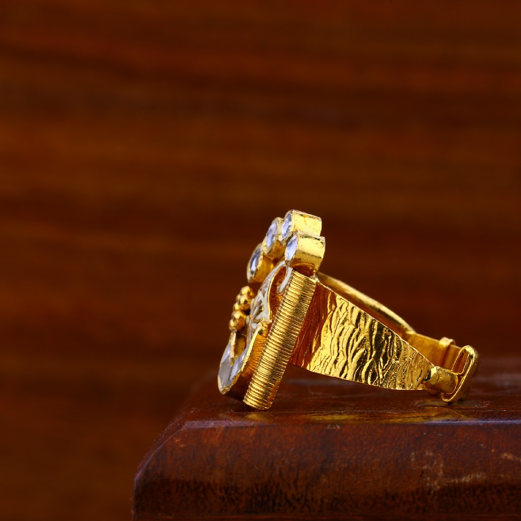 916 Gold Antique Ring LAR49 - Image 3