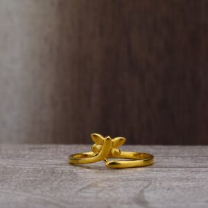 22ct Gold Plain classic Ring LPR176