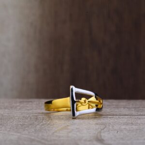916 Gold plain Ring LPR178