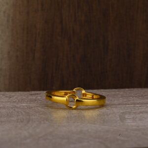 22kt Gold Plain Ladies Ring LPR189