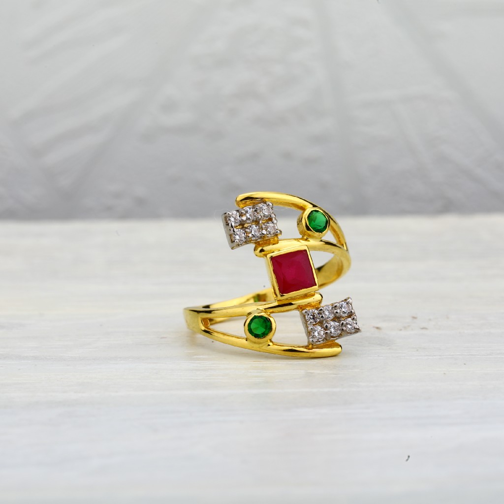 750 gold italian classic ring lir07