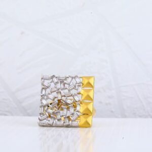 18kt Gold Italian Ring for Ladies LIR38