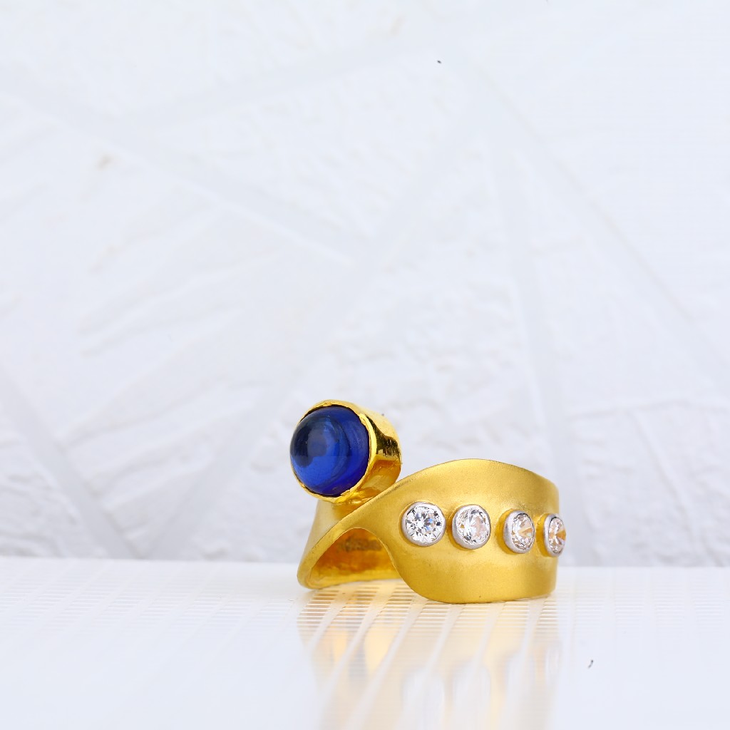 18kt gold ladies italian ring lir41 - Image 2