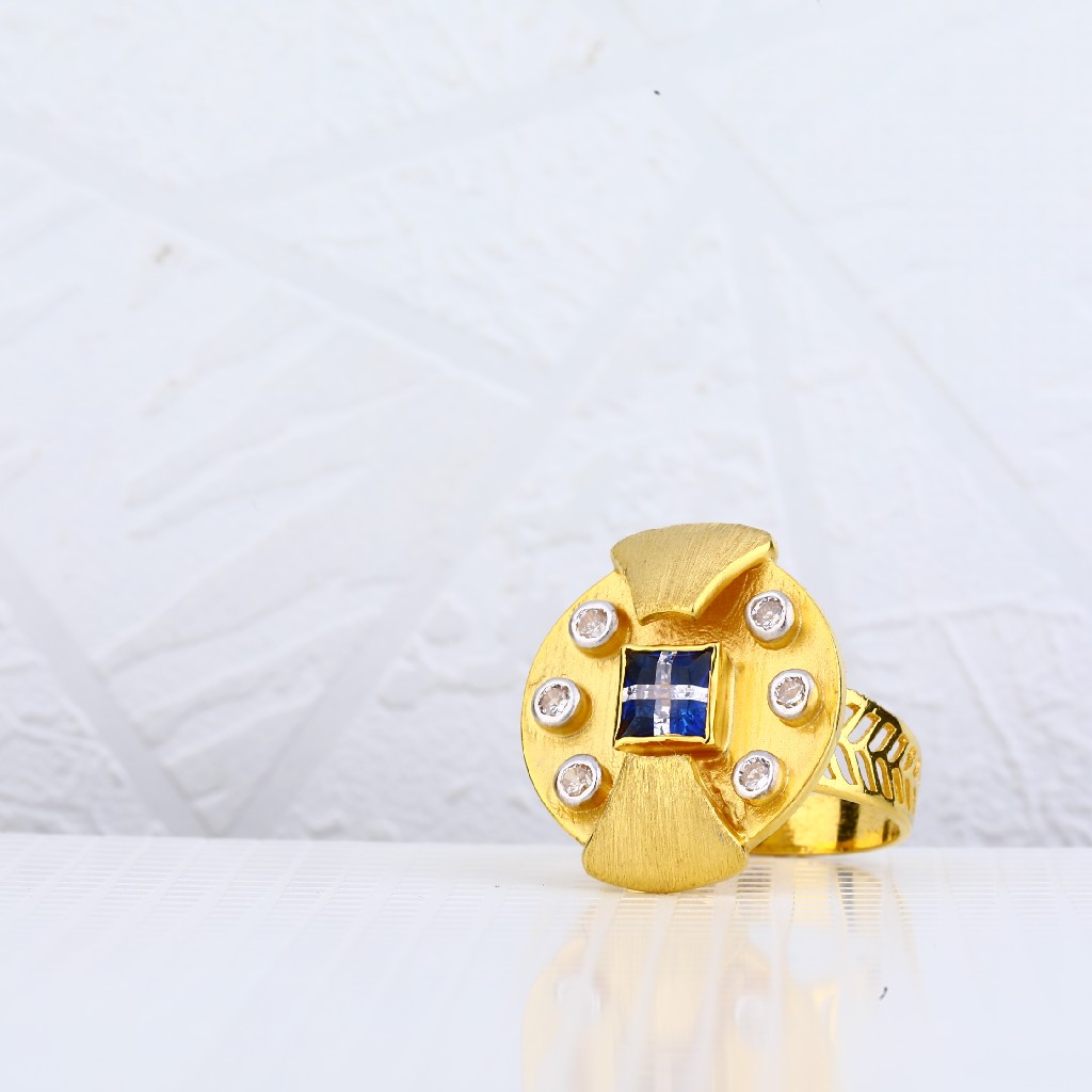 18kt Gold Italian Ladies Ring LIR42 - Image 3