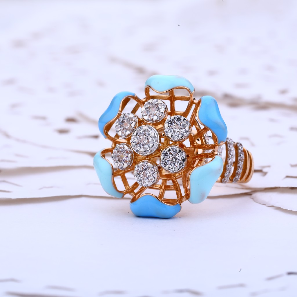 18kt Rose Gold Ladies Ring RLR421