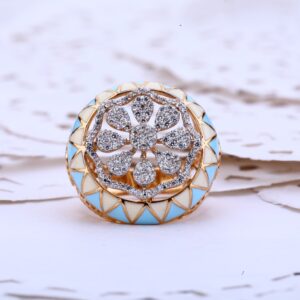 18ct Rose Gold Hallmark Ring RLR423