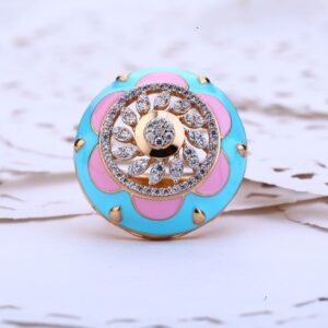 18ct Rose Gold Designer Ring RLR432