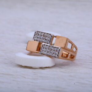 750 Rose Gold Cz Hallmark Ring RMR31