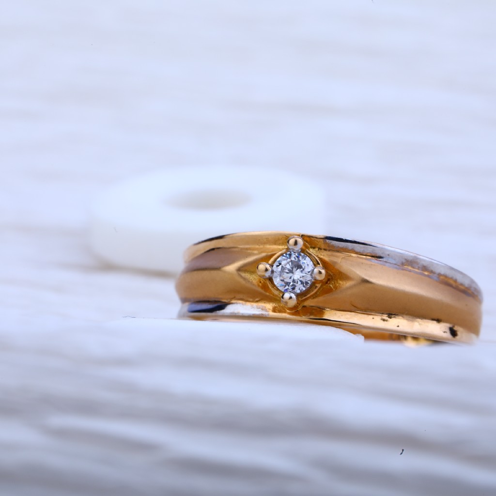 750 Rose Gold Ring With Hallmark RMR41