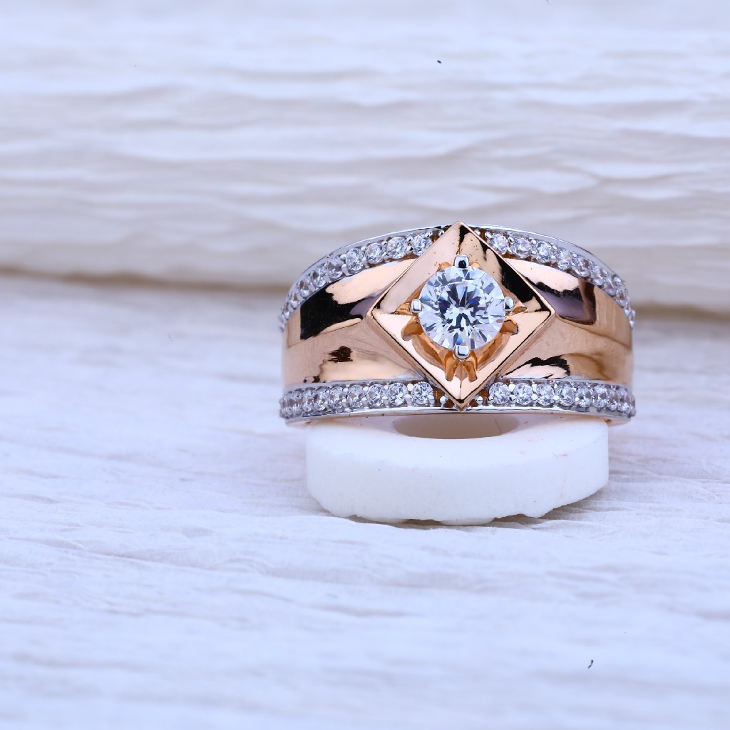 750 Rose Gold Hallmark Ring RMR45