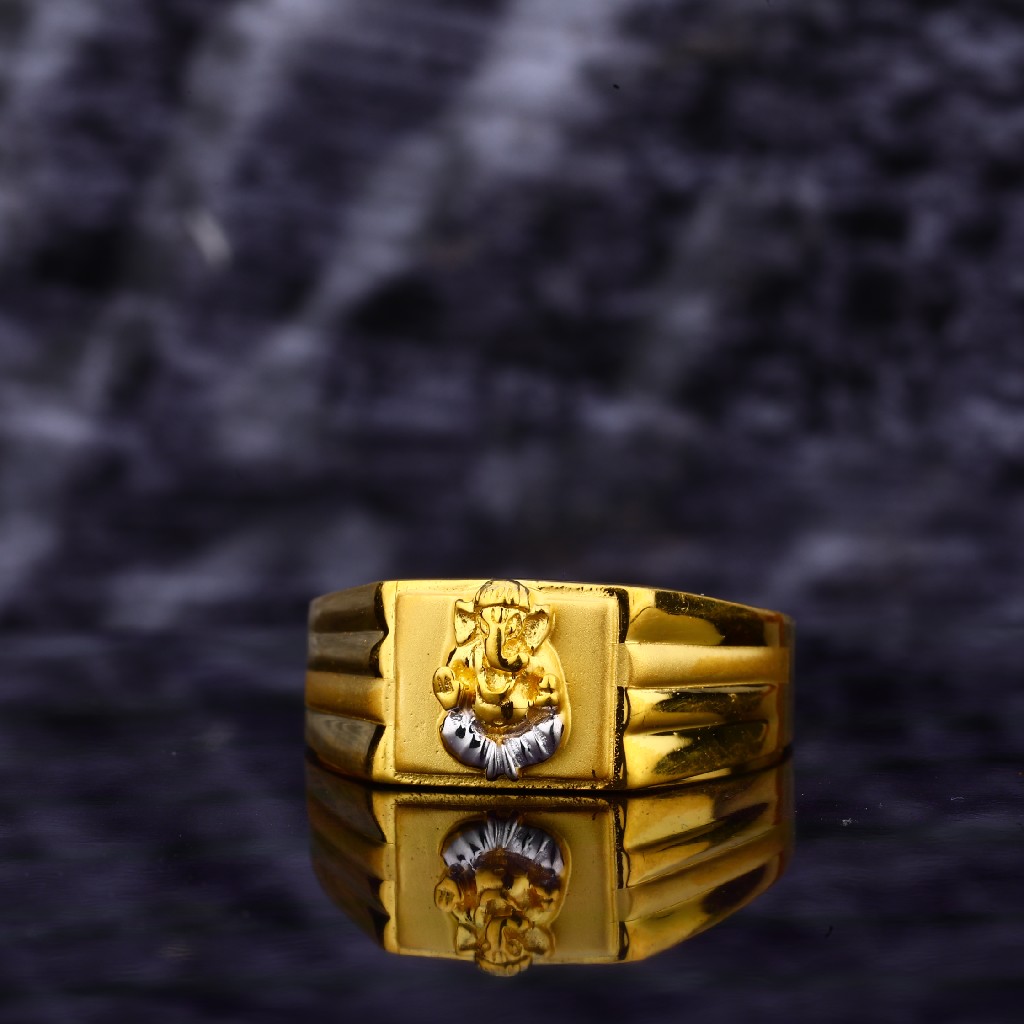22kt Plain Gold Lord Ring MGR110