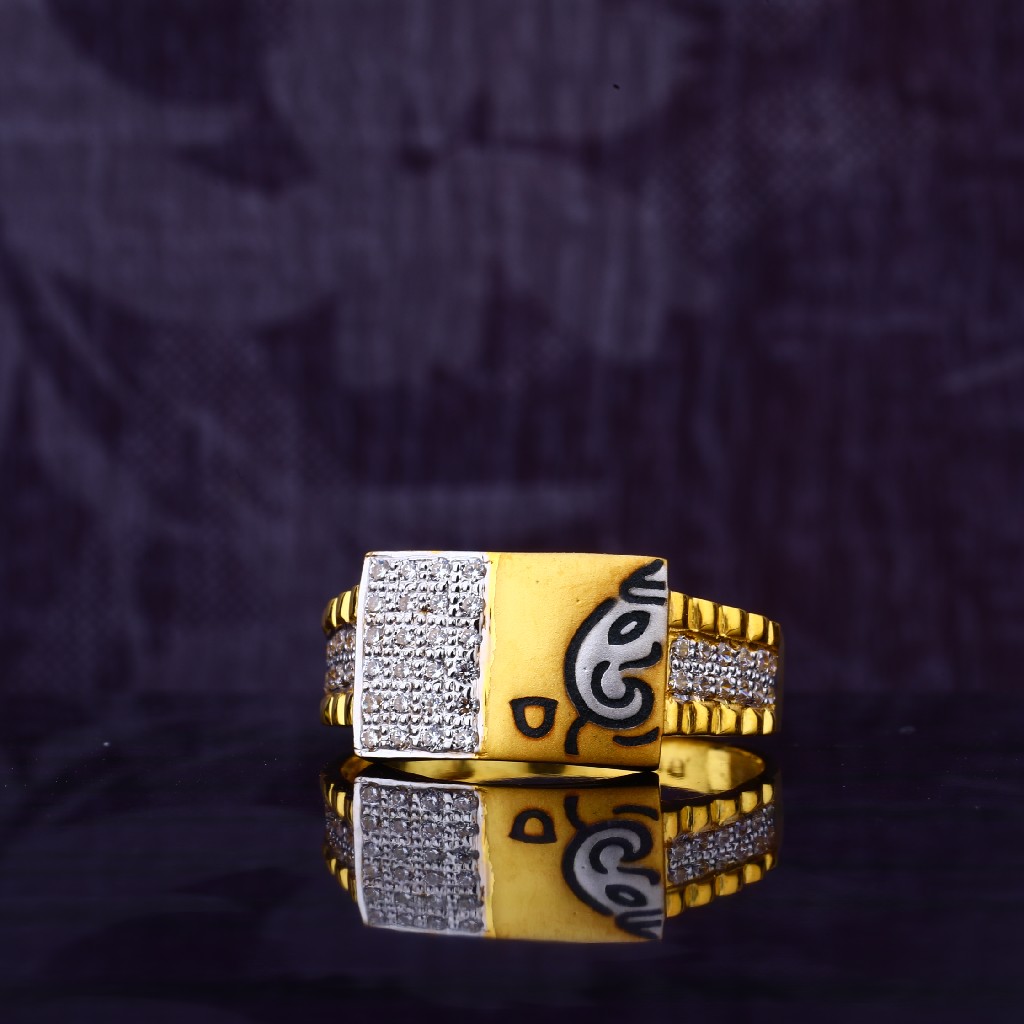 22kt gold cz ring mgr115