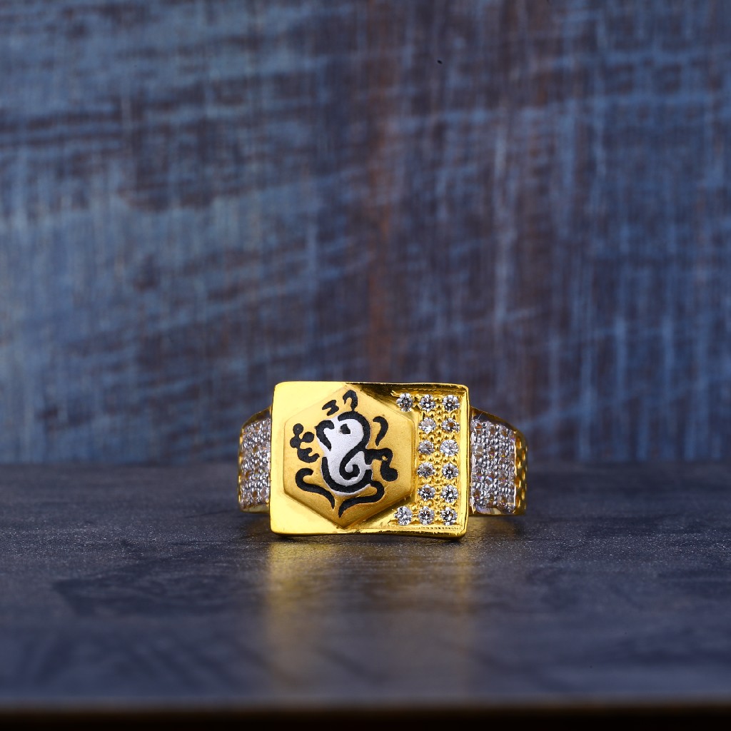 22kt 916 Cz Ring MR478