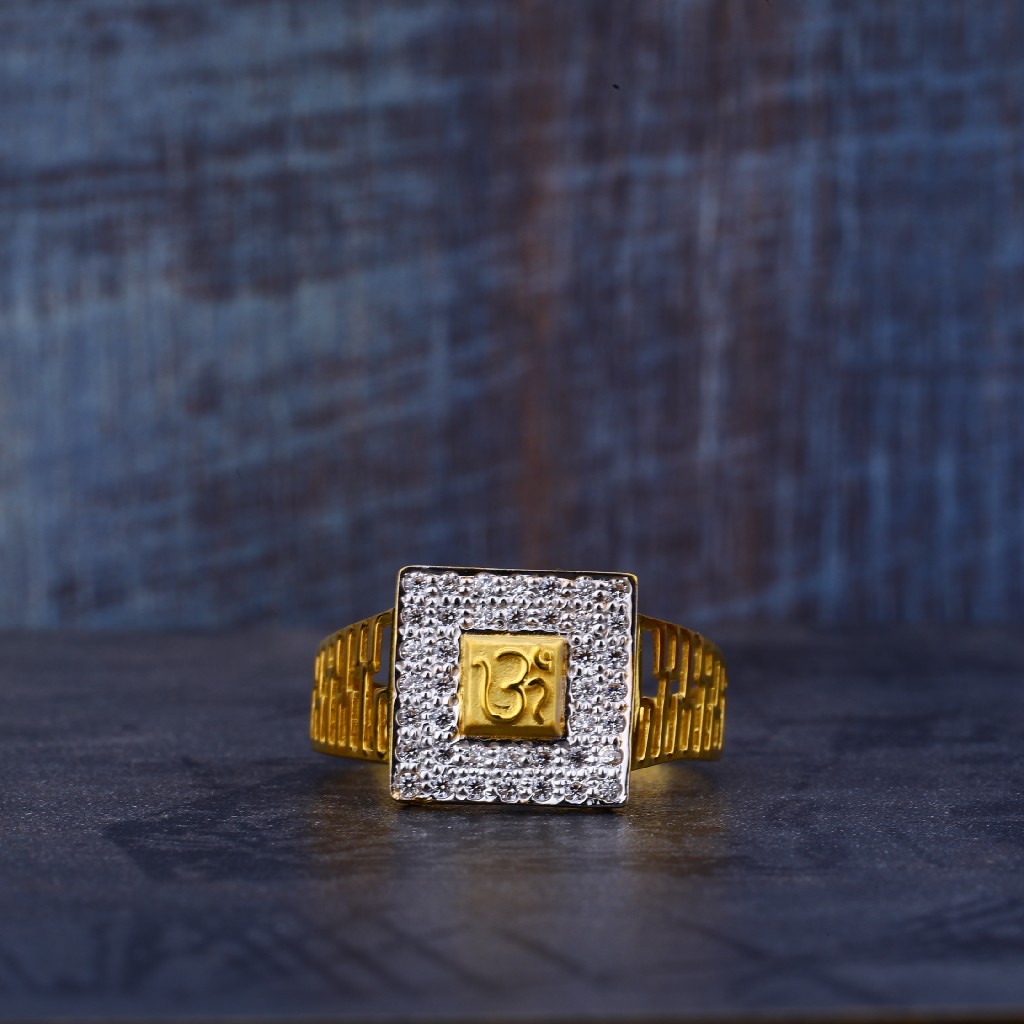 22kt Gold Om Symbol Ring MR491