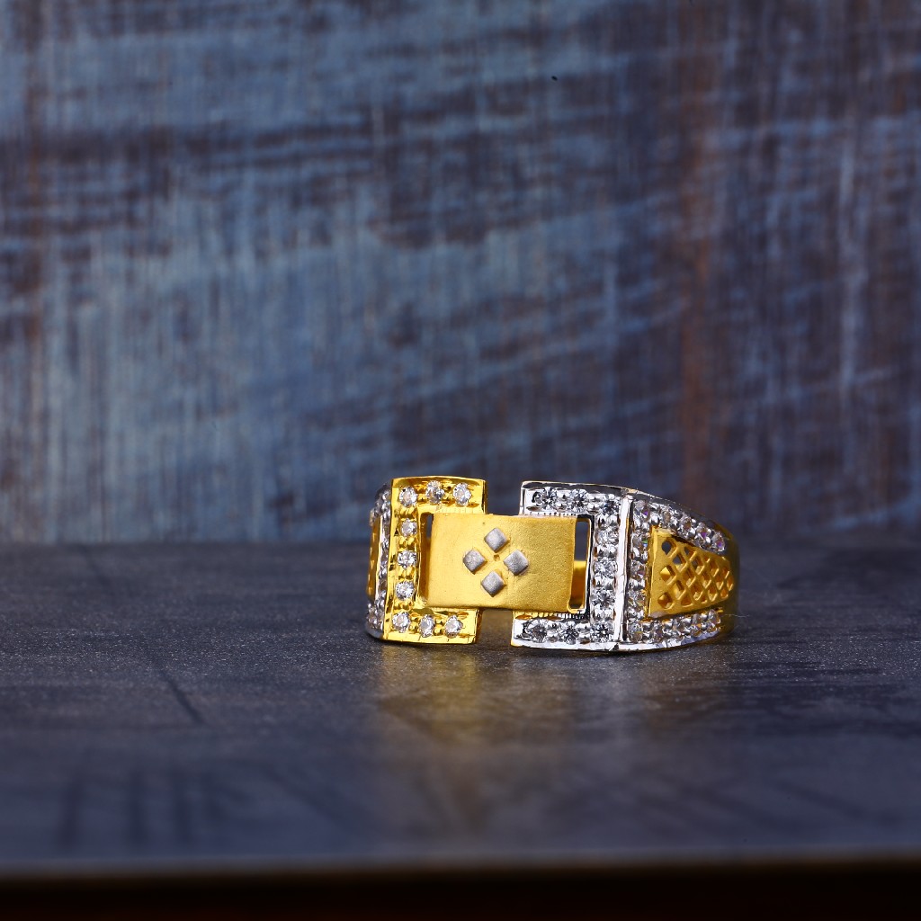 22ct Designer Gold Ring MR498
