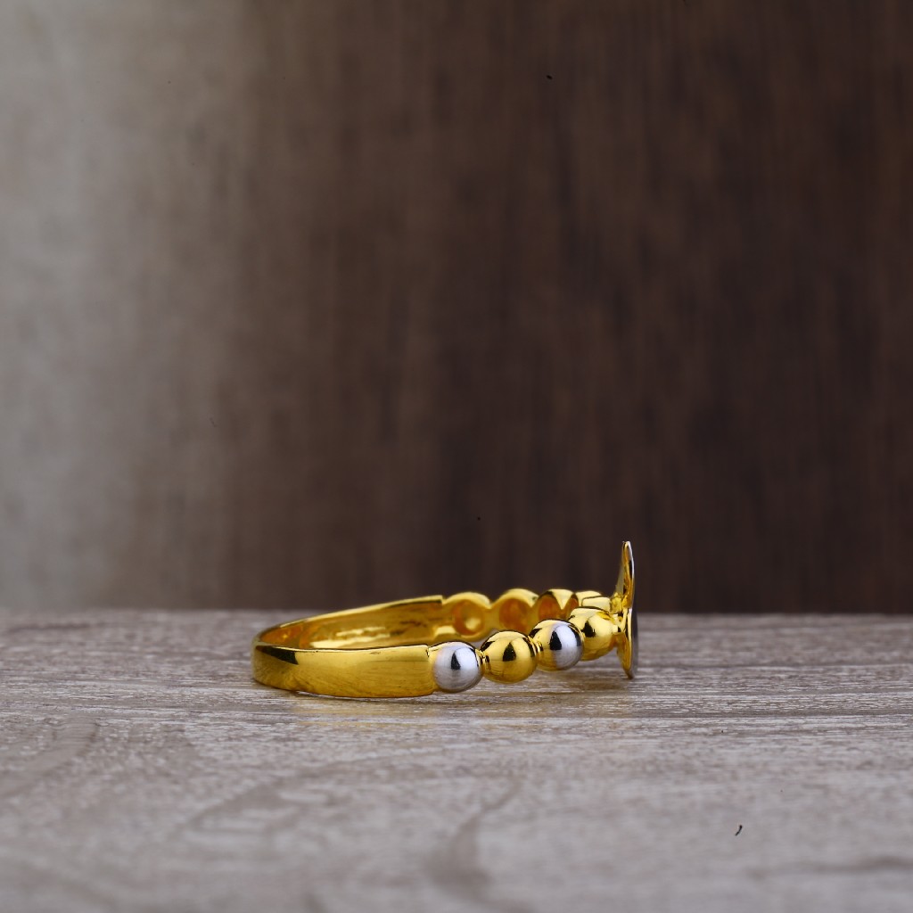 Ladies 916 Butterfly Design Fancy Plain Gold Ring-LPR163 - Image 3