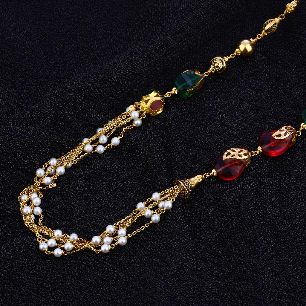 Designer Ladies 22K Gold Moti Mala-AC128