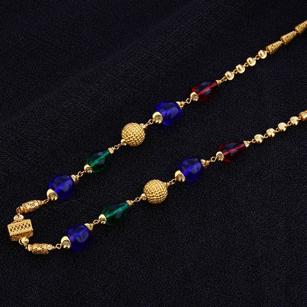 Ladies 916 Designer Colour Stone Moti Mala-AC118