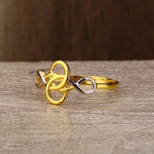 Ladies 916 Gold Unique Pattern Ring -LPR153